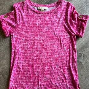 Michael Kors Women’s T-Shirt Peace & Love Logo